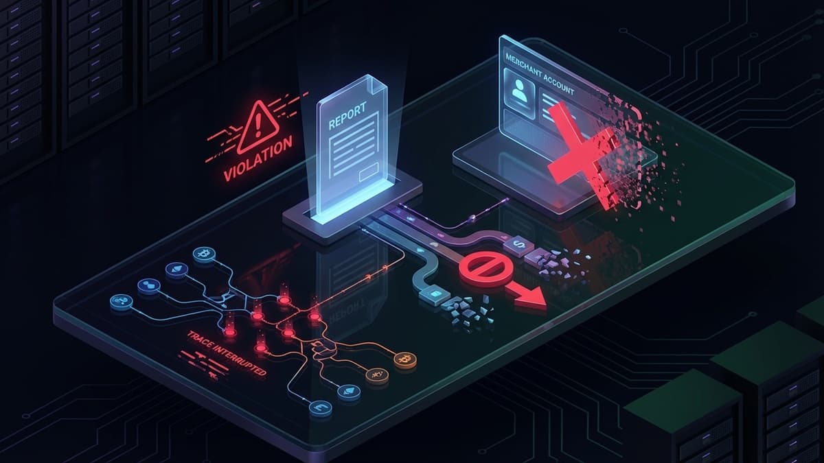 Payment processor piracy reporting workflow showing how to report piracy to Stripe, PayPal, Visa, and Mastercard with steps for each platform